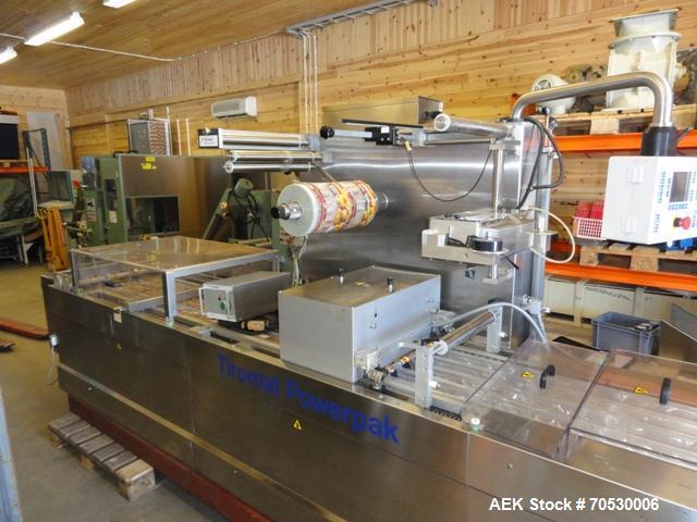 Used Stainless Steel Tiromat Powerpak 660 Horizontal Thermoformer,