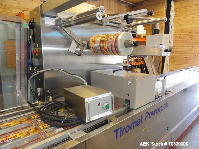 Used Stainless Steel Tiromat Powerpak 660 Horizontal Thermoformer,