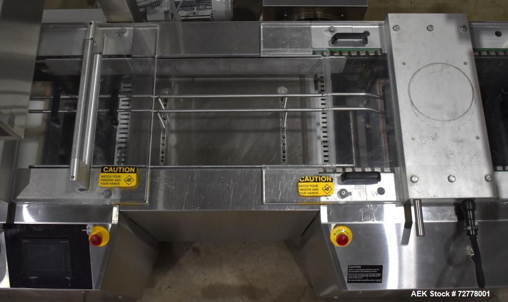 Used VC999 Model RS-420C Rollstock Compact Thermoformer. Stainless steel construction. Film width 423mm (17"). Maximum depth of draw: 50mm, 100mm, 135mm, 185mm (2"). Includes Vacuum pump, vacuum gas ...