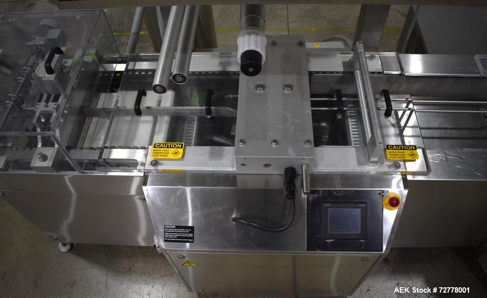 Used VC999 Model RS-420C Rollstock Compact Thermoformer. Stainless steel construction. Film width 423mm (17"). Maximum depth of draw: 50mm, 100mm, 135mm, 185mm (2"). Includes Vacuum pump, vacuum gas ...