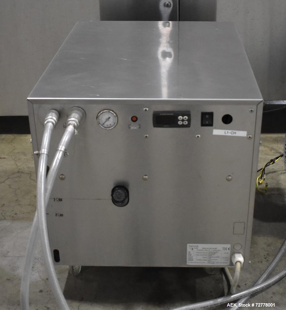 Used VC999 Model RS-420C Rollstock Compact Thermoformer. Stainless steel construction. Film width 423mm (17"). Maximum depth of draw: 50mm, 100mm, 135mm, 185mm (2"). Includes Vacuum pump, vacuum gas ...