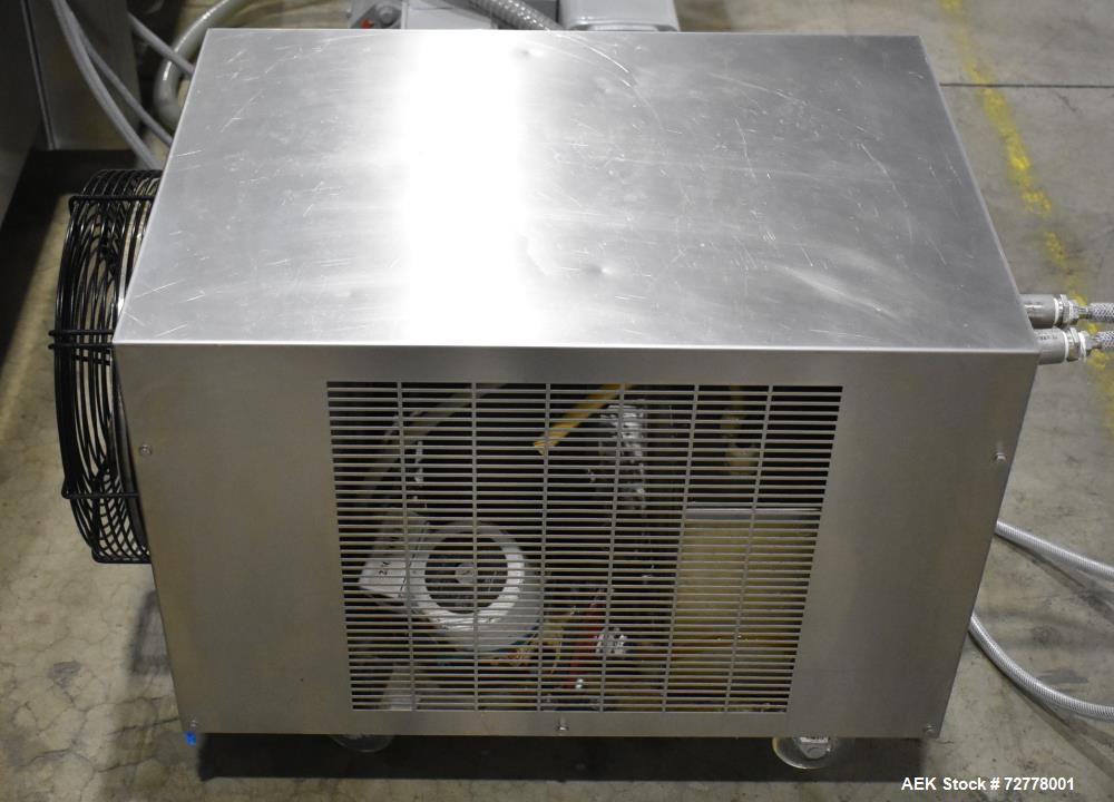 Used VC999 Model RS-420C Rollstock Compact Thermoformer. Stainless steel construction. Film width 423mm (17"). Maximum depth of draw: 50mm, 100mm, 135mm, 185mm (2"). Includes Vacuum pump, vacuum gas ...