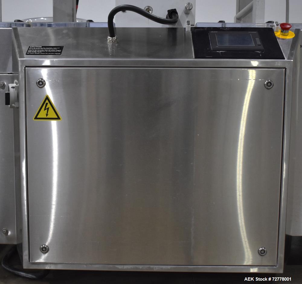 Used VC999 Model RS-420C Rollstock Compact Thermoformer. Stainless steel construction. Film width 423mm (17"). Maximum depth of draw: 50mm, 100mm, 135mm, 185mm (2"). Includes Vacuum pump, vacuum gas ...