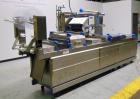 Used Repak (Reiser) Model RE20/4 FB420 Horizontal Form Fill Seal Thermoform Rollstock MAP Packager. 420mm web width, 380m useable Last used in Lunch Meat Food application, mainframe substantially con...