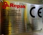 Used Repak (Reiser) Model RE20/4 FB420 Horizontal Form Fill Seal Thermoform Rollstock MAP Packager. 420mm web width, 380m useable Last used in Lunch Meat Food application, mainframe substantially con...