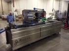 Used Repak (Reiser) Model RE20/4 Horizontal Form Fill Seal Thermoform Rollstock MAP Packager. Last used in gluten free sliced bread application. Mainframe substantially constructed of stainless steel...
