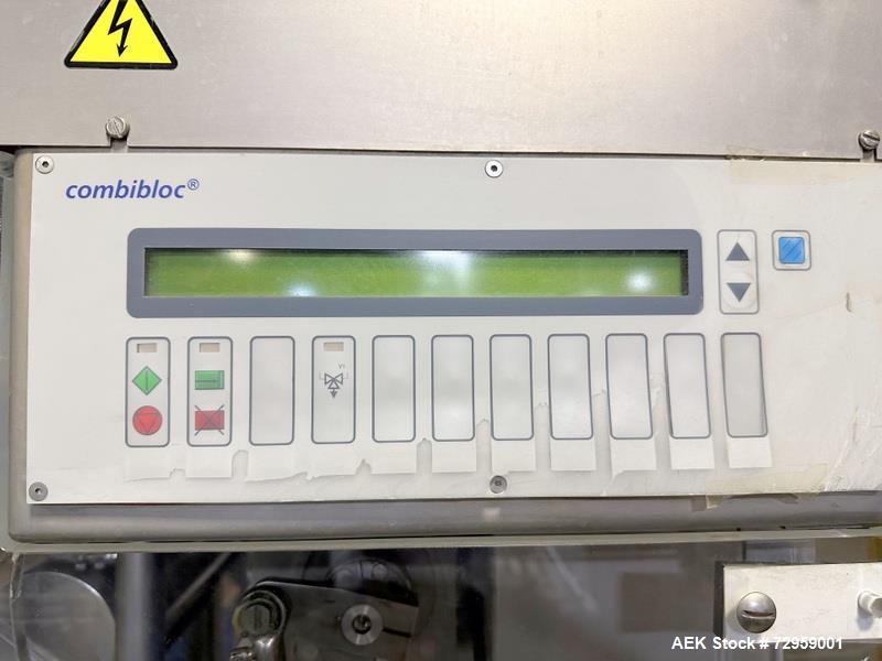 Used Combibloc (Sig) Model 112-32 Aseptic Brick Pack Cartoning Lines. The fillers are capable of running 125 ml, 150 ml, 200 ml or 250 ml cartons (with changeparts). Has Sig Beckhoff HMI with Siemens...