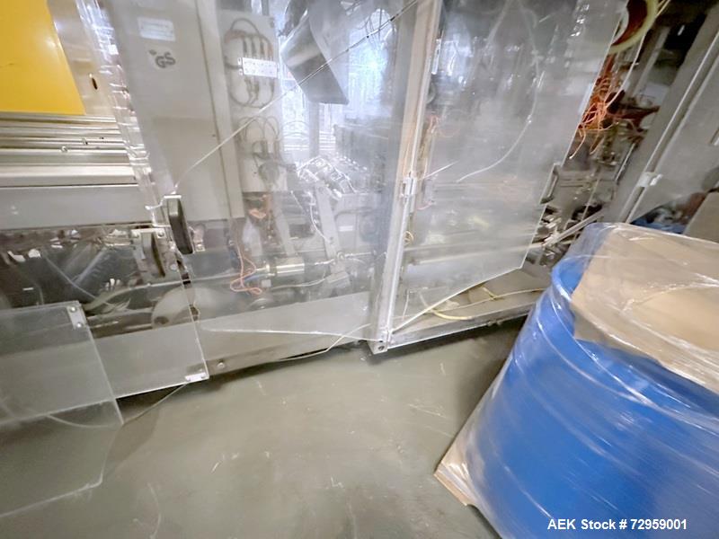 Used Combibloc (Sig) Model 112-32 Aseptic Brick Pack Cartoning Lines. The fillers are capable of running 125 ml, 150 ml, 200 ml or 250 ml cartons (with changeparts). Has Sig Beckhoff HMI with Siemens...
