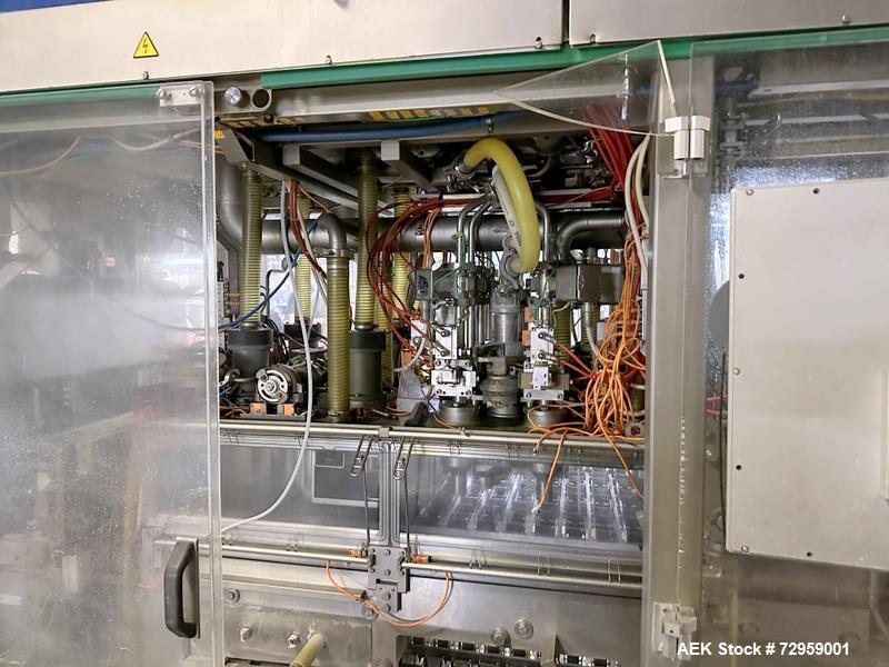 Used Combibloc (Sig) Model 112-32 Aseptic Brick Pack Cartoning Lines. The fillers are capable of running 125 ml, 150 ml, 200 ml or 250 ml cartons (with changeparts). Has Sig Beckhoff HMI with Siemens...
