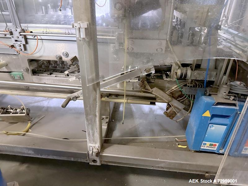 Used Combibloc (Sig) Model 112-32 Aseptic Brick Pack Cartoning Lines. The fillers are capable of running 125 ml, 150 ml, 200 ml or 250 ml cartons (with changeparts). Has Sig Beckhoff HMI with Siemens...