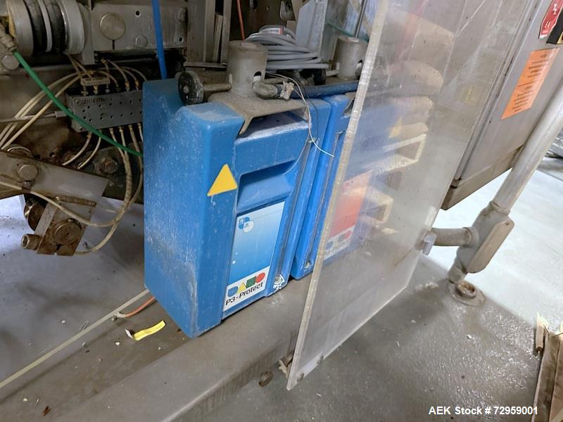 Used Combibloc (Sig) Model 112-32 Aseptic Brick Pack Cartoning Lines. The fillers are capable of running 125 ml, 150 ml, 200 ml or 250 ml cartons (with changeparts). Has Sig Beckhoff HMI with Siemens...