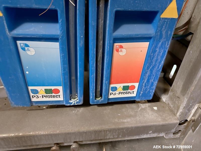 Used Combibloc (Sig) Model 112-32 Aseptic Brick Pack Cartoning Lines. The fillers are capable of running 125 ml, 150 ml, 200 ml or 250 ml cartons (with changeparts). Has Sig Beckhoff HMI with Siemens...