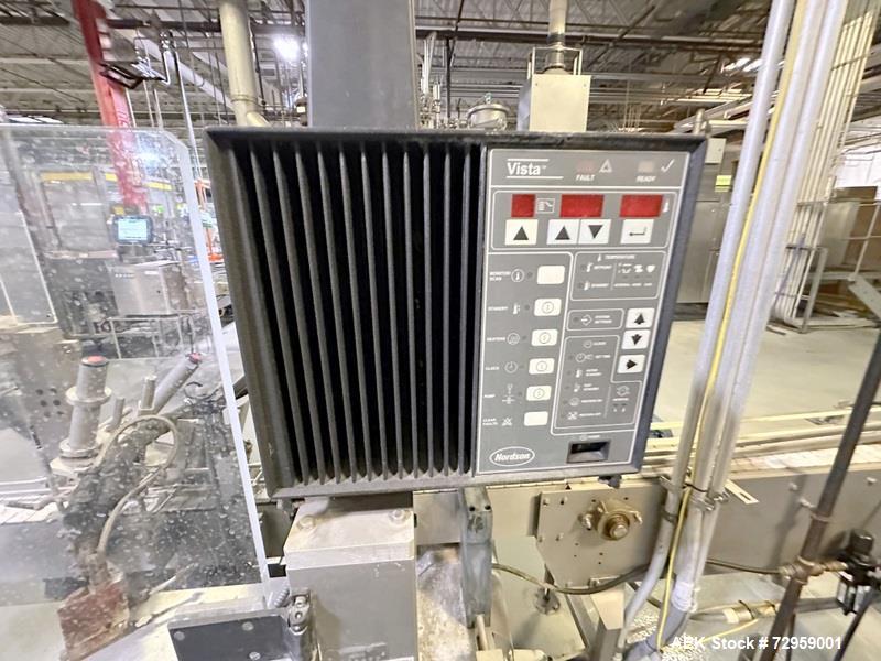 Used Combibloc (Sig) Model 112-32 Aseptic Brick Pack Cartoning Lines. The fillers are capable of running 125 ml, 150 ml, 200 ml or 250 ml cartons (with changeparts). Has Sig Beckhoff HMI with Siemens...
