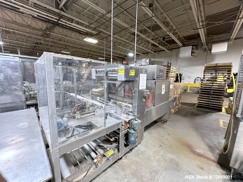 Used Combibloc (Sig) Model 112-32 Aseptic Brick Pack Cartoning Lines. The fillers are capable of running 125 ml, 150 ml, 200 ml or 250 ml cartons (with changeparts). Has Sig Beckhoff HMI with Siemens...