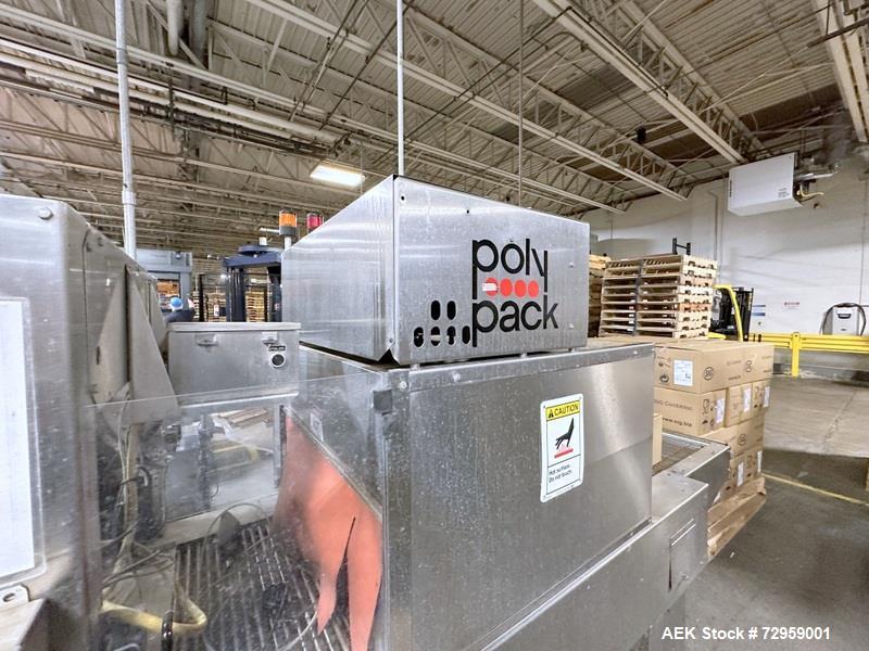 Used Combibloc (Sig) Model 112-32 Aseptic Brick Pack Cartoning Lines. The fillers are capable of running 125 ml, 150 ml, 200 ml or 250 ml cartons (with changeparts). Has Sig Beckhoff HMI with Siemens...
