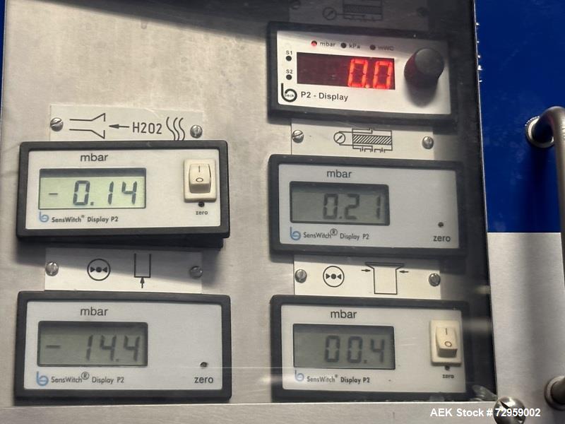 Used Combibloc (Sig) Model 112-32 Aseptic Brick Pack Cartoning Lines. The fillers are capable of running 125 ml, 150 ml, 200 ml or 250 ml cartons (with changeparts). Has Sig Beckhoff HMI with Siemens...
