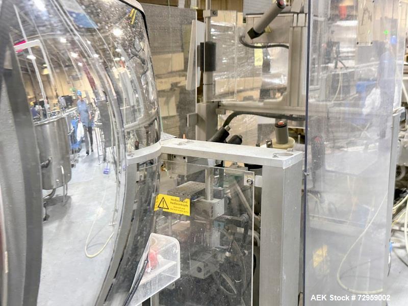 Used Combibloc (Sig) Model 112-32 Aseptic Brick Pack Cartoning Lines. The fillers are capable of running 125 ml, 150 ml, 200 ml or 250 ml cartons (with changeparts). Has Sig Beckhoff HMI with Siemens...