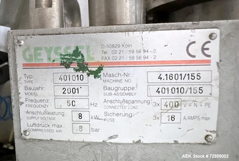 Used Combibloc (Sig) Model 112-32 Aseptic Brick Pack Cartoning Lines. The fillers are capable of running 125 ml, 150 ml, 200 ml or 250 ml cartons (with changeparts). Has Sig Beckhoff HMI with Siemens...