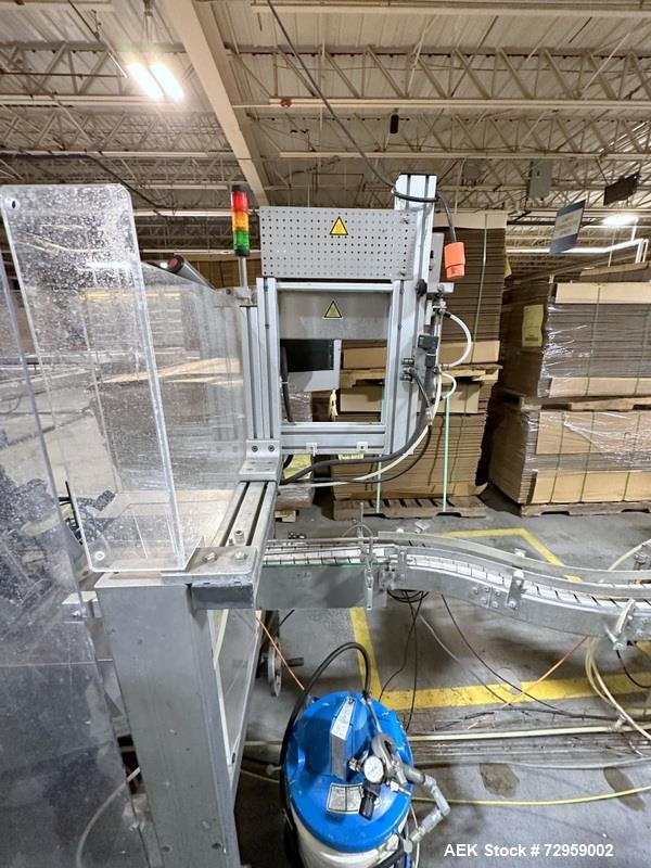Used Combibloc (Sig) Model 112-32 Aseptic Brick Pack Cartoning Lines. The fillers are capable of running 125 ml, 150 ml, 200 ml or 250 ml cartons (with changeparts). Has Sig Beckhoff HMI with Siemens...