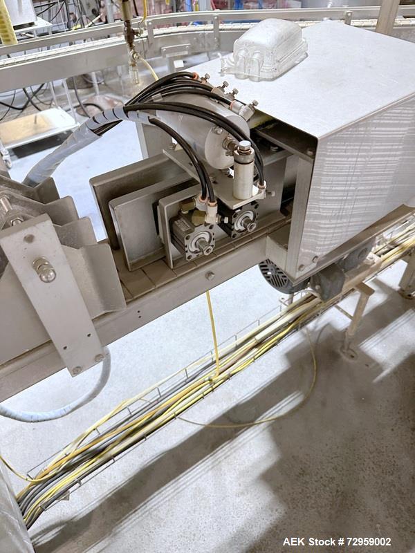 Used Combibloc (Sig) Model 112-32 Aseptic Brick Pack Cartoning Lines. The fillers are capable of running 125 ml, 150 ml, 200 ml or 250 ml cartons (with changeparts). Has Sig Beckhoff HMI with Siemens...