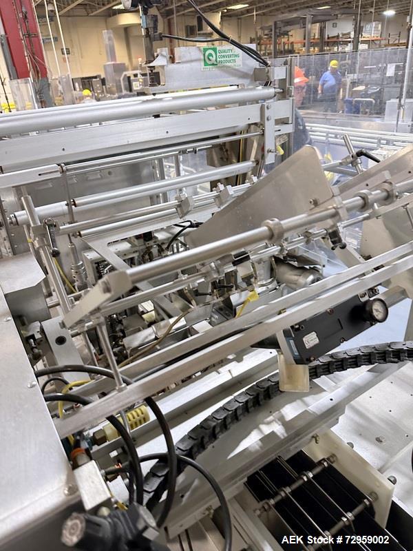 Used Combibloc (Sig) Model 112-32 Aseptic Brick Pack Cartoning Lines. The fillers are capable of running 125 ml, 150 ml, 200 ml or 250 ml cartons (with changeparts). Has Sig Beckhoff HMI with Siemens...
