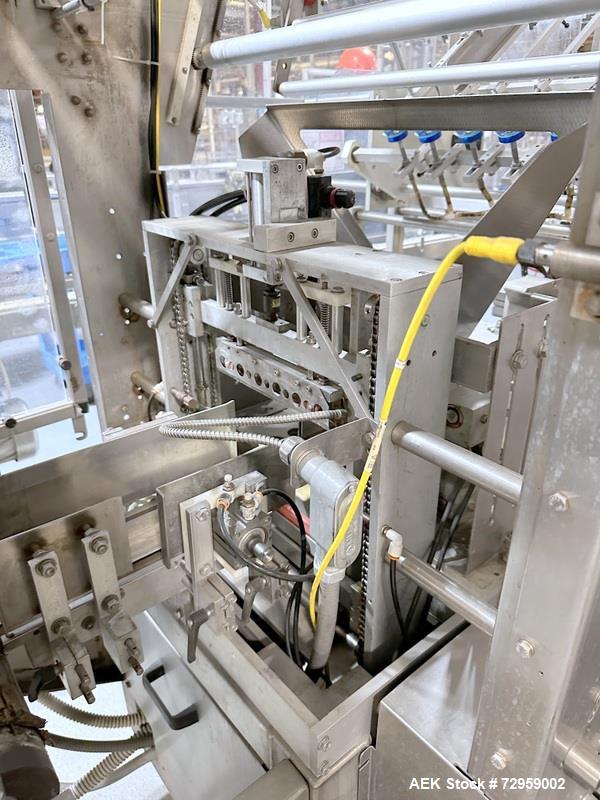 Used Combibloc (Sig) Model 112-32 Aseptic Brick Pack Cartoning Lines. The fillers are capable of running 125 ml, 150 ml, 200 ml or 250 ml cartons (with changeparts). Has Sig Beckhoff HMI with Siemens...