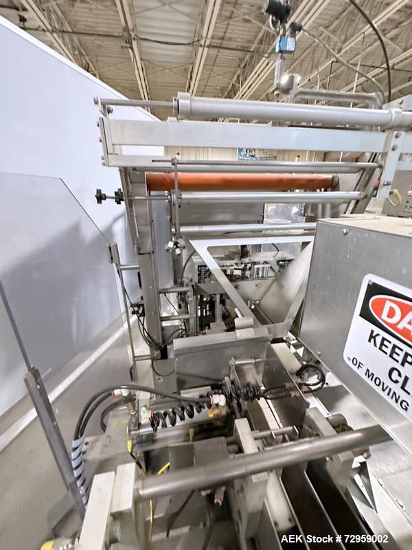 Used Combibloc (Sig) Model 112-32 Aseptic Brick Pack Cartoning Lines. The fillers are capable of running 125 ml, 150 ml, 200 ml or 250 ml cartons (with changeparts). Has Sig Beckhoff HMI with Siemens...