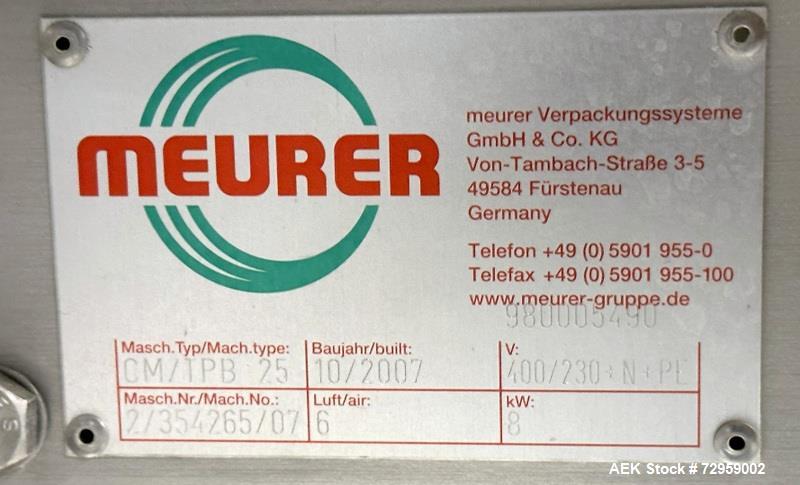 Used Combibloc (Sig) Model 112-32 Aseptic Brick Pack Cartoning Lines. The fillers are capable of running 125 ml, 150 ml, 200 ml or 250 ml cartons (with changeparts). Has Sig Beckhoff HMI with Siemens...
