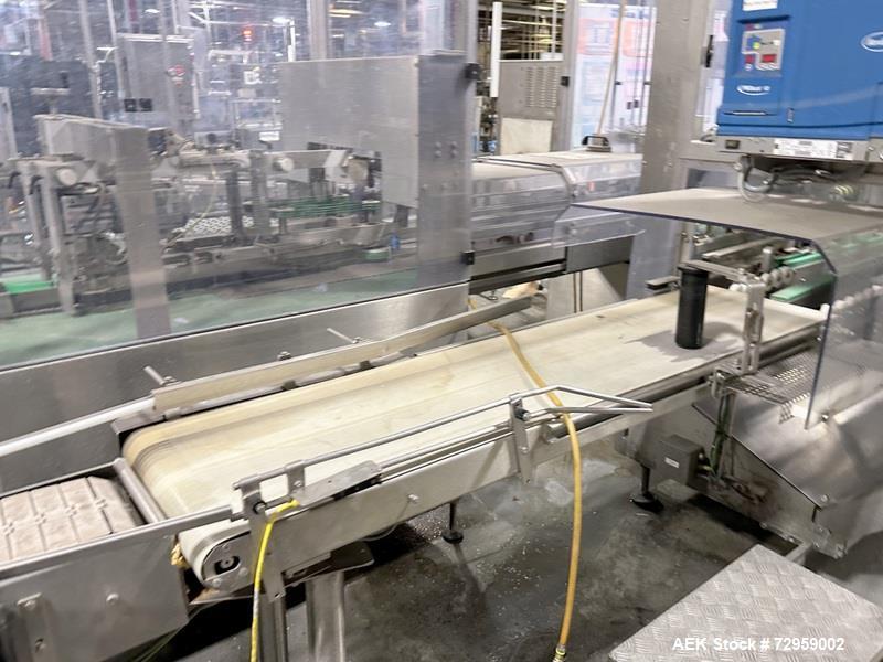 Used Combibloc (Sig) Model 112-32 Aseptic Brick Pack Cartoning Lines. The fillers are capable of running 125 ml, 150 ml, 200 ml or 250 ml cartons (with changeparts). Has Sig Beckhoff HMI with Siemens...