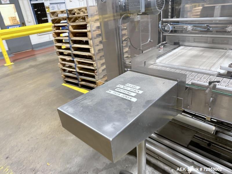Used Combibloc (Sig) Model 112-32 Aseptic Brick Pack Cartoning Lines. The fillers are capable of running 125 ml, 150 ml, 200 ml or 250 ml cartons (with changeparts). Has Sig Beckhoff HMI with Siemens...