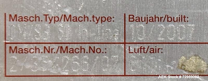 Used Combibloc (Sig) Model 112-32 Aseptic Brick Pack Cartoning Lines. The fillers are capable of running 125 ml, 150 ml, 200 ml or 250 ml cartons (with changeparts). Has Sig Beckhoff HMI with Siemens...