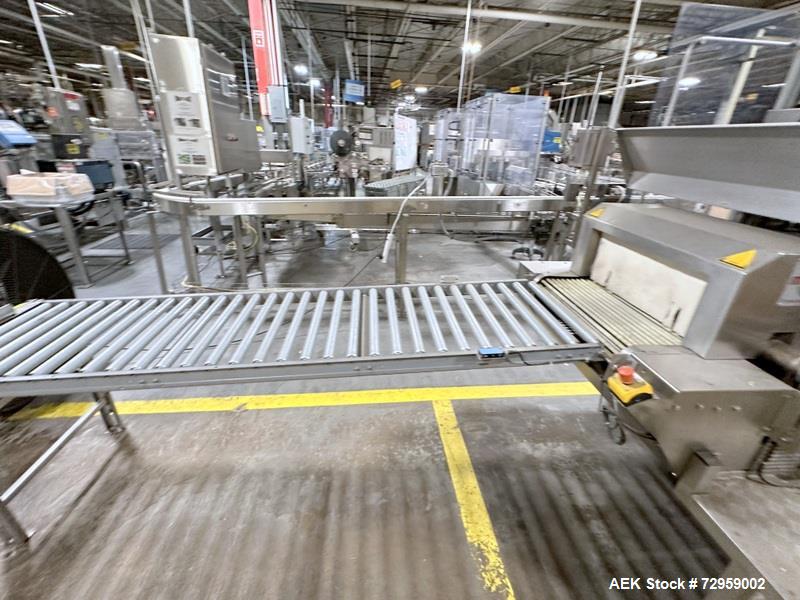 Used Combibloc (Sig) Model 112-32 Aseptic Brick Pack Cartoning Lines. The fillers are capable of running 125 ml, 150 ml, 200 ml or 250 ml cartons (with changeparts). Has Sig Beckhoff HMI with Siemens...