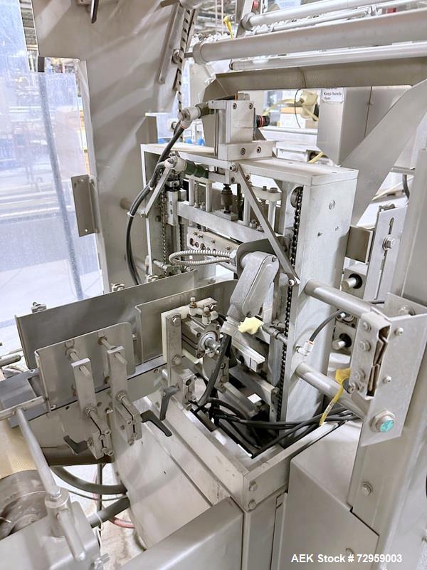 Used Combibloc (Sig) Model 112-32 Aseptic Brick Pack Cartoning Lines. The fillers are capable of running 125 ml, 150 ml, 200 ml or 250 ml cartons (with changeparts). Has Sig Beckhoff HMI with Siemens...