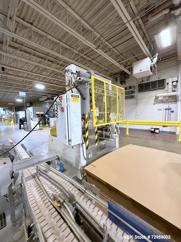 Used Combibloc (Sig) Model 112-32 Aseptic Brick Pack Cartoning Lines. The fillers are capable of running 125 ml, 150 ml, 200 ml or 250 ml cartons (with changeparts). Has Sig Beckhoff HMI with Siemens...