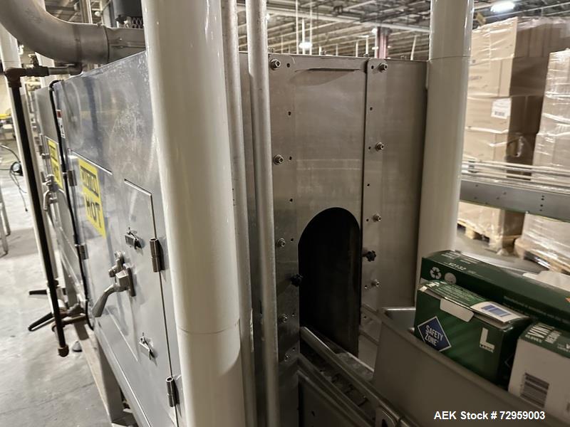 Used Combibloc (Sig) Model 112-32 Aseptic Brick Pack Cartoning Lines. The fillers are capable of running 125 ml, 150 ml, 200 ml or 250 ml cartons (with changeparts). Has Sig Beckhoff HMI with Siemens...