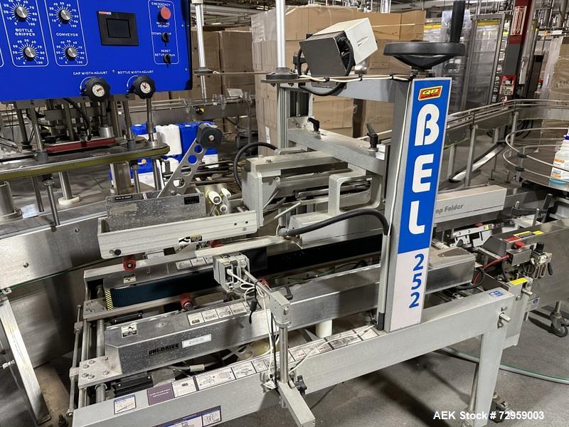 Used Combibloc (Sig) Model 112-32 Aseptic Brick Pack Cartoning Lines. The fillers are capable of running 125 ml, 150 ml, 200 ml or 250 ml cartons (with changeparts). Has Sig Beckhoff HMI with Siemens...
