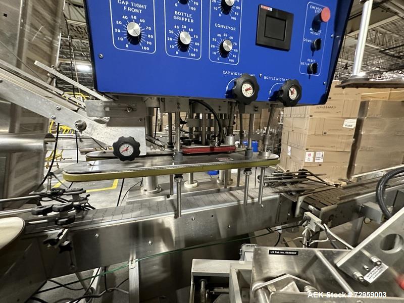 Used Combibloc (Sig) Model 112-32 Aseptic Brick Pack Cartoning Lines. The fillers are capable of running 125 ml, 150 ml, 200 ml or 250 ml cartons (with changeparts). Has Sig Beckhoff HMI with Siemens...
