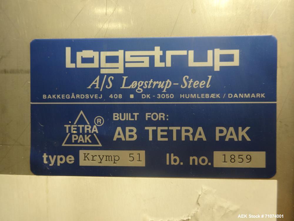 Used Tetra Pak TBA21 Form, Fill and Sealing Line