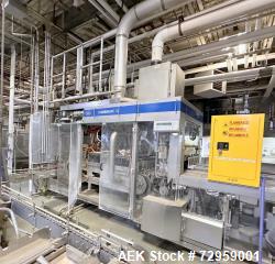  Combibloc (Sig) Model 112-32 Aseptic Brick Pack Cartoning Lines. The fillers are capable of running...