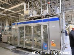 Used- Combibloc (Sig) Model 112-32 Aseptic Brick Pack Cartoning Lines. The fillers are capable of running 125 ml, 150 ml, 20...