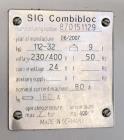 Used Combibloc (Sig) Model 112-32 Aseptic Brick Pack Cartoning Lines. The fillers are capable of running 125 ml, 150 ml, 200 ml or 250 ml cartons (with changeparts). Has Sig Beckhoff HMI with Siemens...