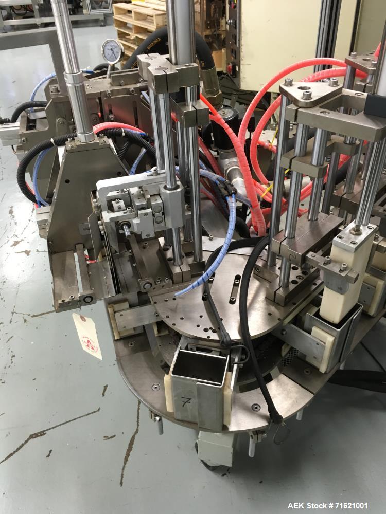 Used American Packaging & Plant Equipment VertoBagger Falcon BrickPack Machine. Vacuum brick bag, 8-15 bags/min, bag length 2-11". Bag width 3.1-7.5", vacuum -0.8 bar. AC220V/50 Hz, 3 phase, 5.5 KW, ...