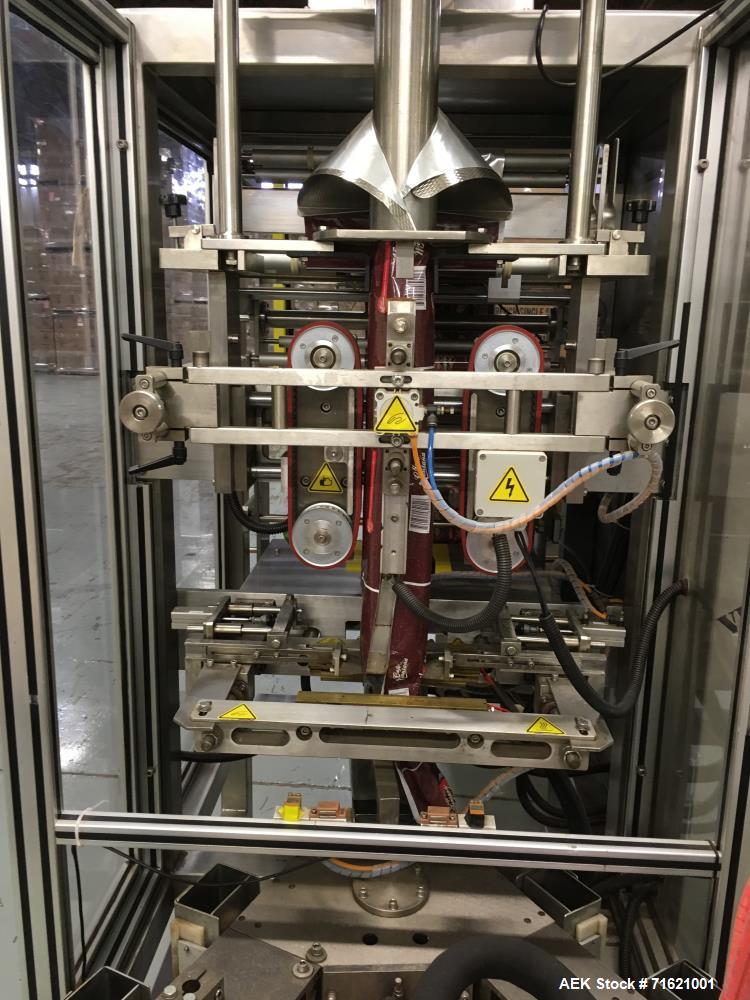 Used American Packaging & Plant Equipment VertoBagger Falcon BrickPack Machine. Vacuum brick bag, 8-15 bags/min, bag length 2-11". Bag width 3.1-7.5", vacuum -0.8 bar. AC220V/50 Hz, 3 phase, 5.5 KW, ...