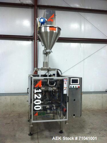 Used All Fill Model Avatar A-1200 vertical form, fill, seal machine with auger filler.