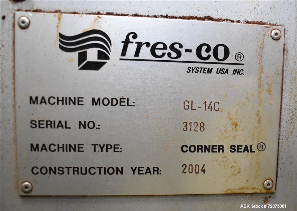 Used Fres-Co (Goglio) GL14-C Continuous Motion Form Fill Seal Packaging Machine