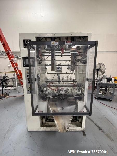 Used General Packaging Model 80WA2P Vertical Form Fill & Seal Machine | 1.25–10” Bags | 17” Web | Spice Packaging Line