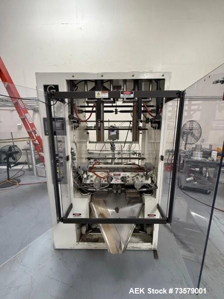 Used General Packaging Model 80WA2P Vertical Form Fill & Seal Machine | 1.25–10” Bags | 17” Web | Spice Packaging Line