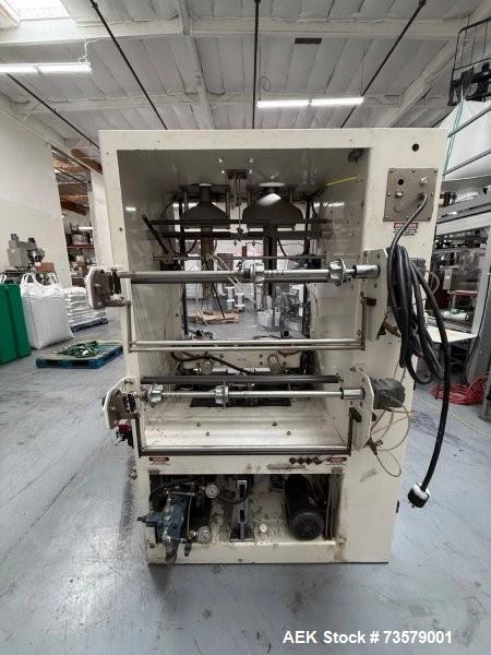 Used General Packaging Model 80WA2P Vertical Form Fill & Seal Machine | 1.25–10” Bags | 17” Web | Spice Packaging Line