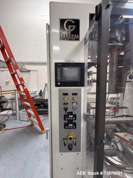 Used General Packaging Model 80WA2P Vertical Form Fill & Seal Machine | 1.25–10” Bags | 17” Web | Spice Packaging Line