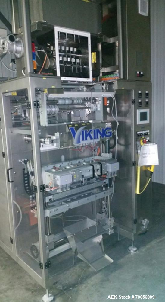 Used Viking Masek Model HBV4C Stick Pack Form, Fill and Seal Machine.